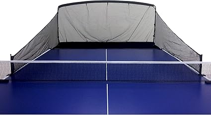 Carbon Fiber Table Tennis Ball Catch Net - Practice Net Attaches to Ping Pong Table for Ball Collection During Table Tennis Robot, Serve or Multi-Ball Training