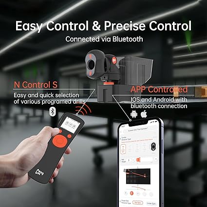 Table Tennis Robot, Portable Ping Pong Machine, APP Control, 264 Built-in Routines, 150-Ball Capacity, Customize Spin/Speed for Solo Training & Coaching